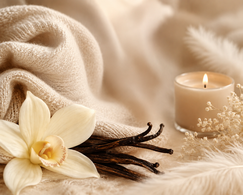 Cashmere Vanilla Black Dry Flowers 5 oz.