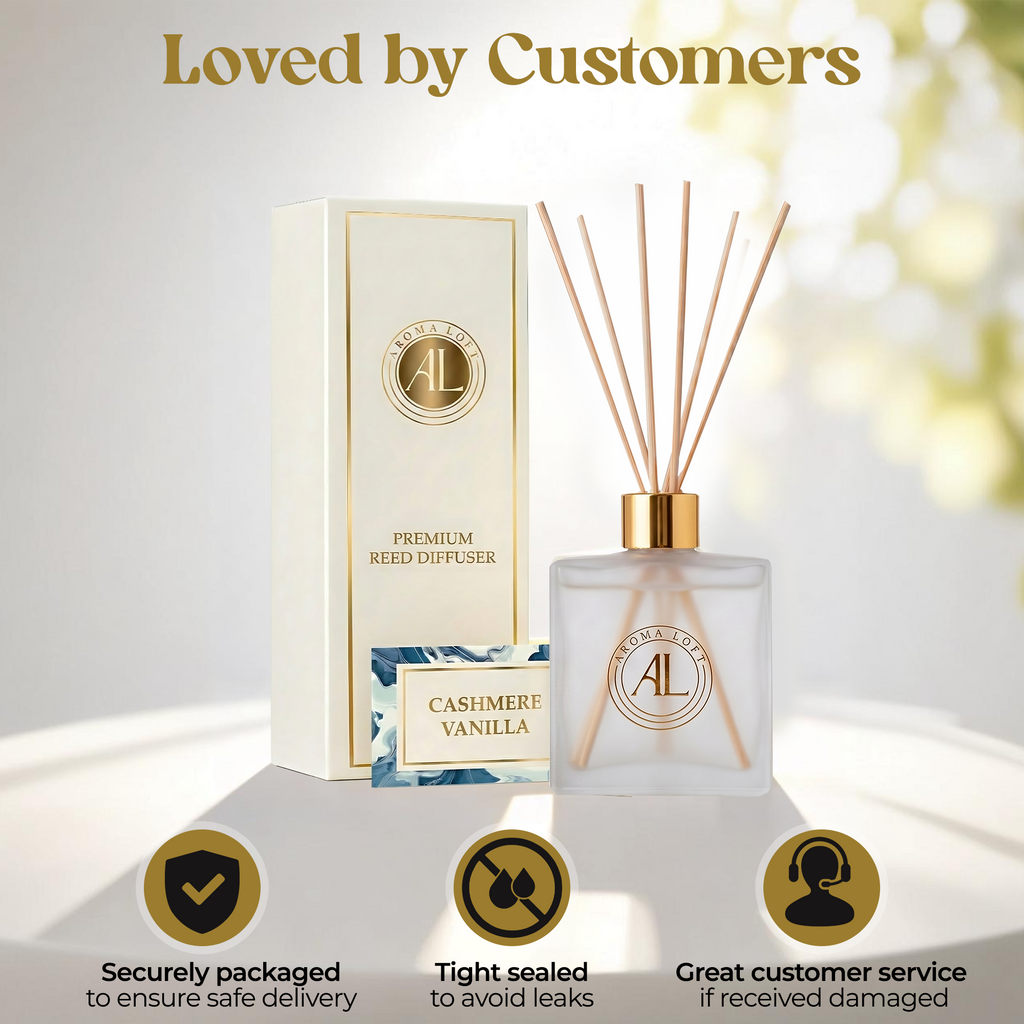 Cashmere Vanilla Frosted Reed Diffuser 5 oz.