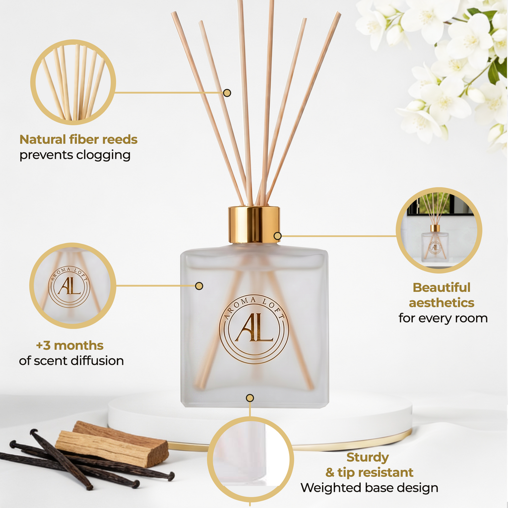 Cranberry Spice Frosted Reed Diffuser 5 oz.