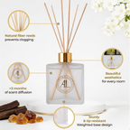 Rustic Amber Frosted Reed Diffuser 5 oz.