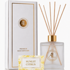 Sunlit Citrus Frosted Reed Diffuser 5 oz.