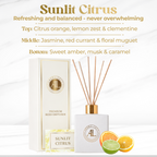 Sunlit Citrus White Reed Diffuser 5 oz.