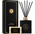 Sunlit Citrus Black Reed Diffuser 5 oz.