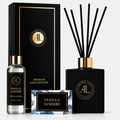 Vanilla Lumière Black Luxury Reed Diffuser 5oz.+4oz. Refill
