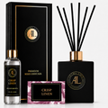 Crisp Linen Black Luxury Reed Diffuser 5oz.+4oz. Refill