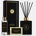 Evergreen Reserve Black Luxury Reed Diffuser 5oz.+4oz. Refill