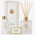 Evergreen Reserve Frosted Luxury Reed Diffuser 5oz.+4oz. Refill