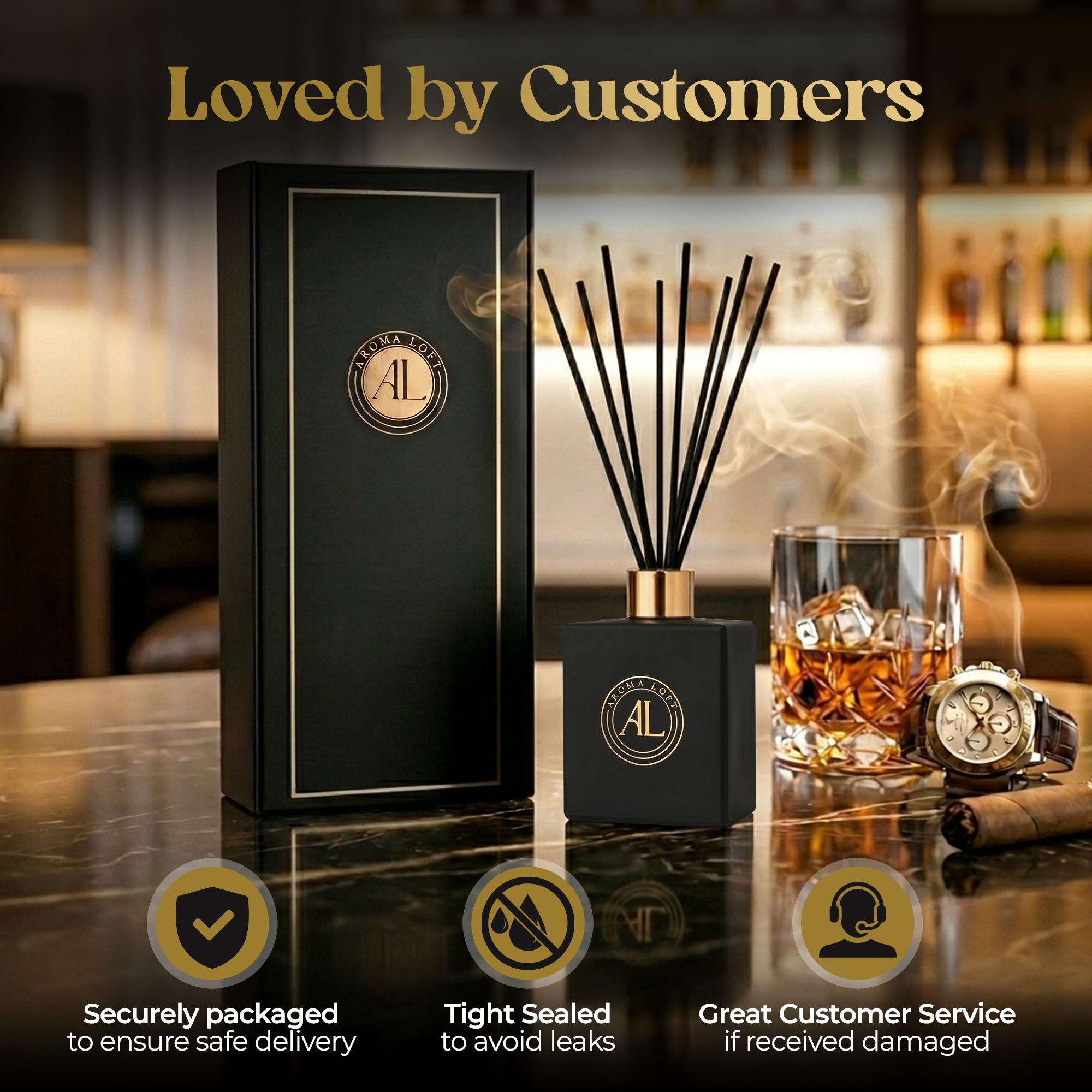Cashmere Vanilla Black Reed diffuser 5 oz.